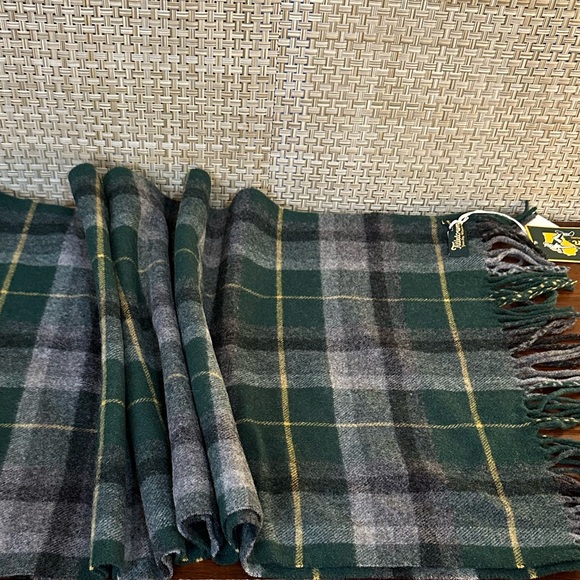 🌟HP🌟2012 Green Bay Packers "Titletown" Wool Tartan Plaid Scarf Unisex Lands' End - Picture 4 of 6
